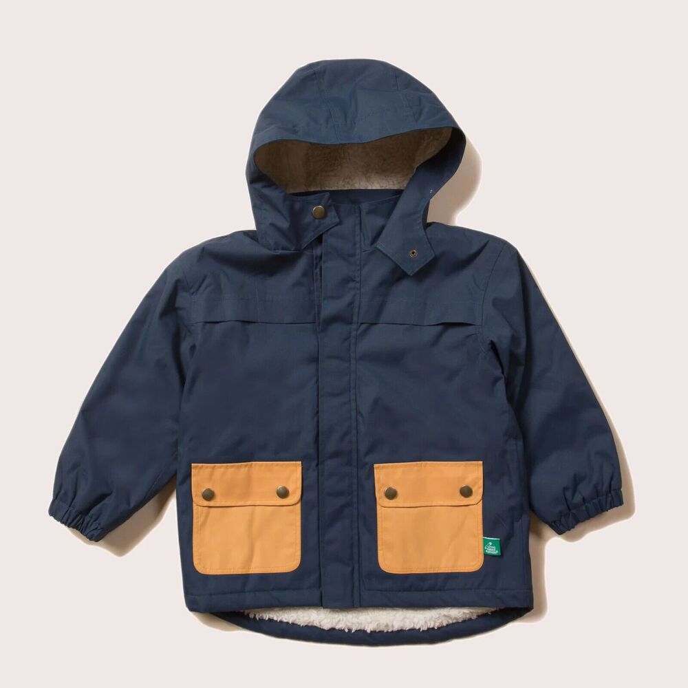 Little Green Radicals Navy Recycled Waterproof Winter Coat 3-4 Years $105